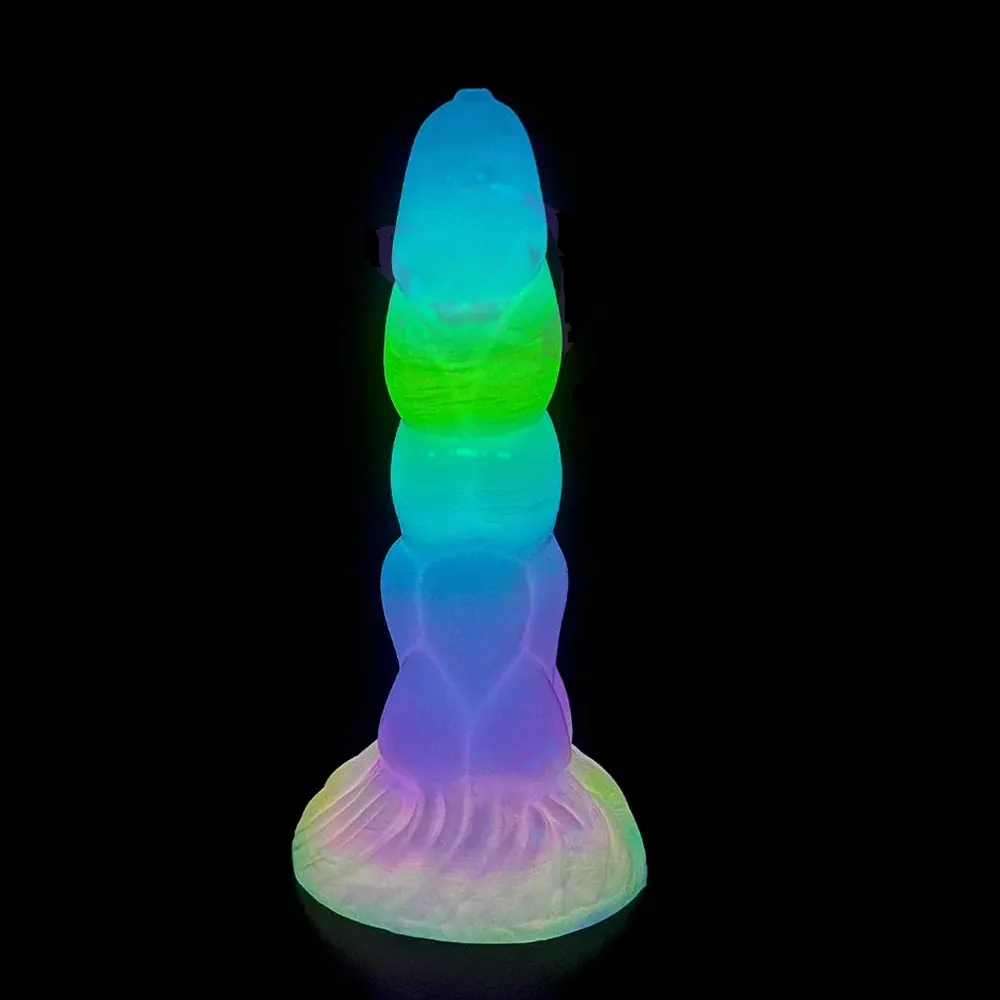 XXL fantasy dildo Aurora Glow Vibe, Model 15