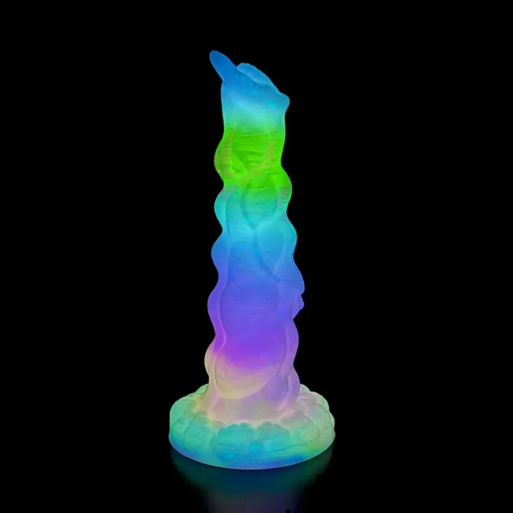 XXL fantasy dildo Aurora Glow Vibe, Model 4M
