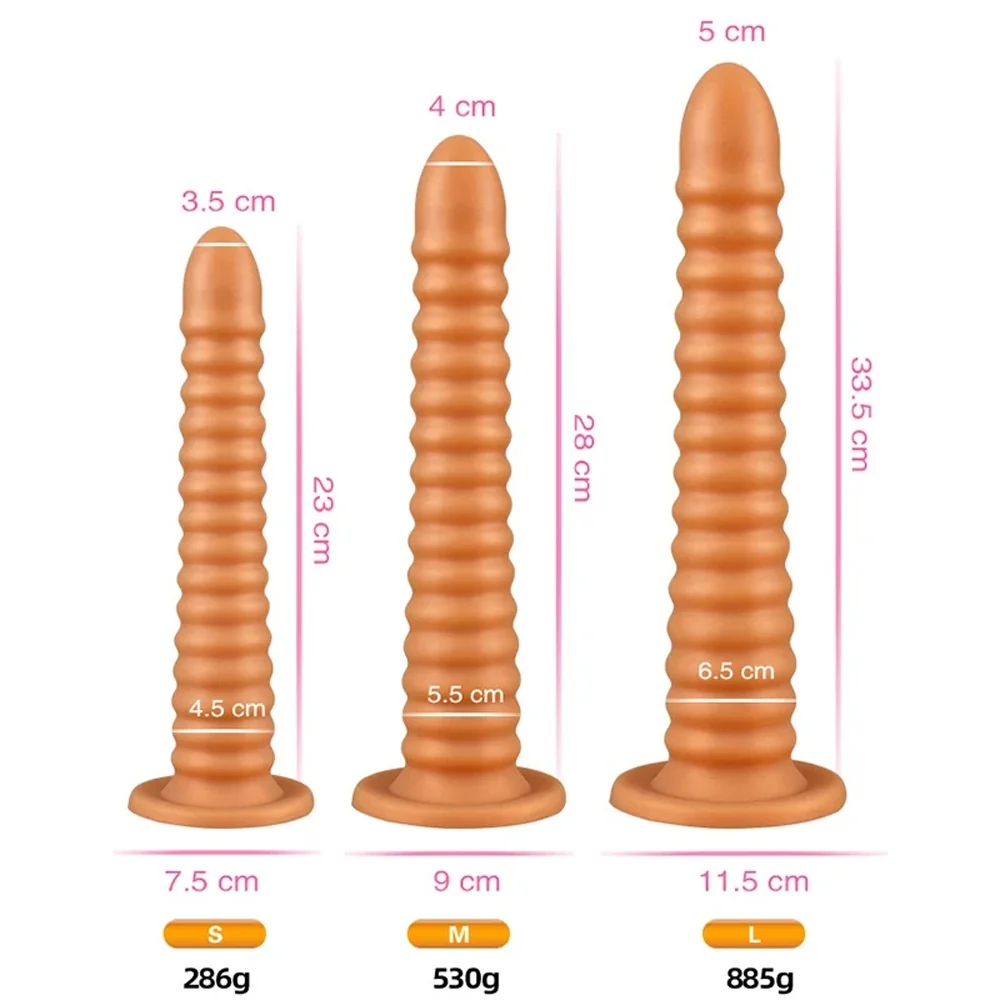 XXL buttplug Collection Or & Noir, Model 21