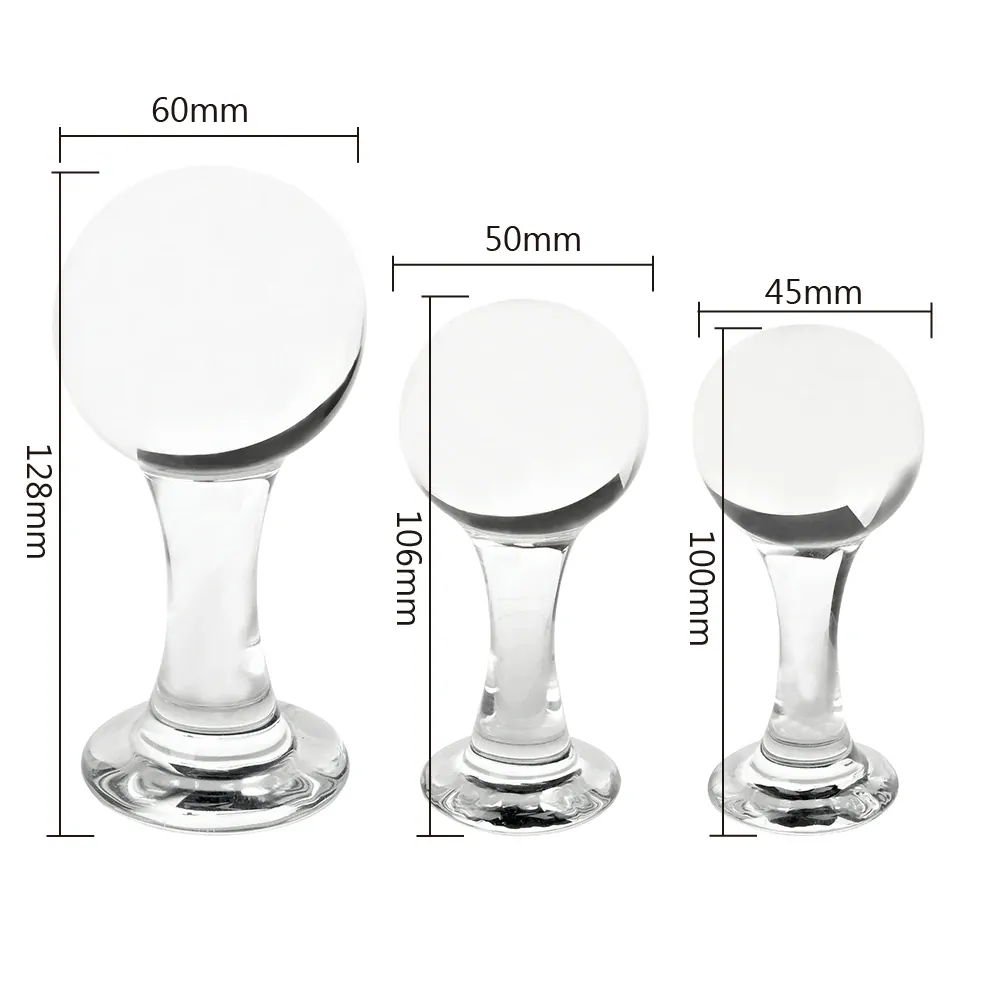 Glazen buttplug Cristal Sphère, foto 4
