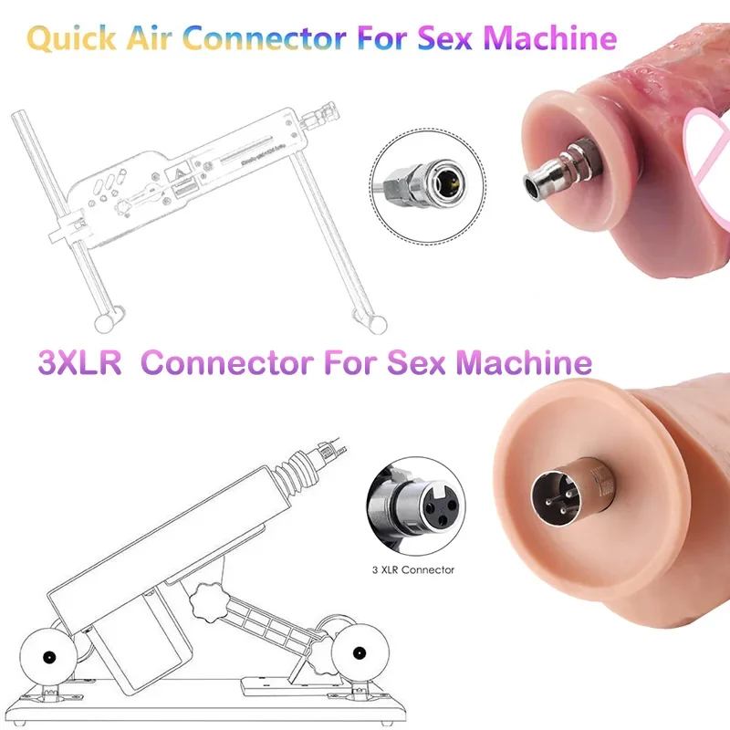 Dildo voor seksmachine (3XLR), foto 2