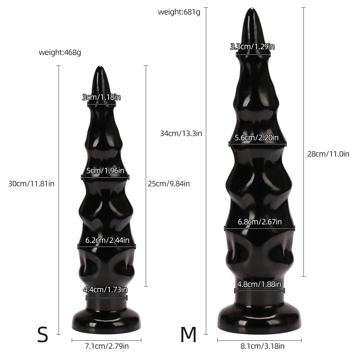 XXL buttplug Doorn Noir, foto 2