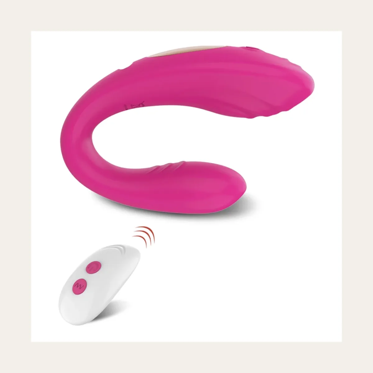 Draagbare U-vibrator, zacht silicone