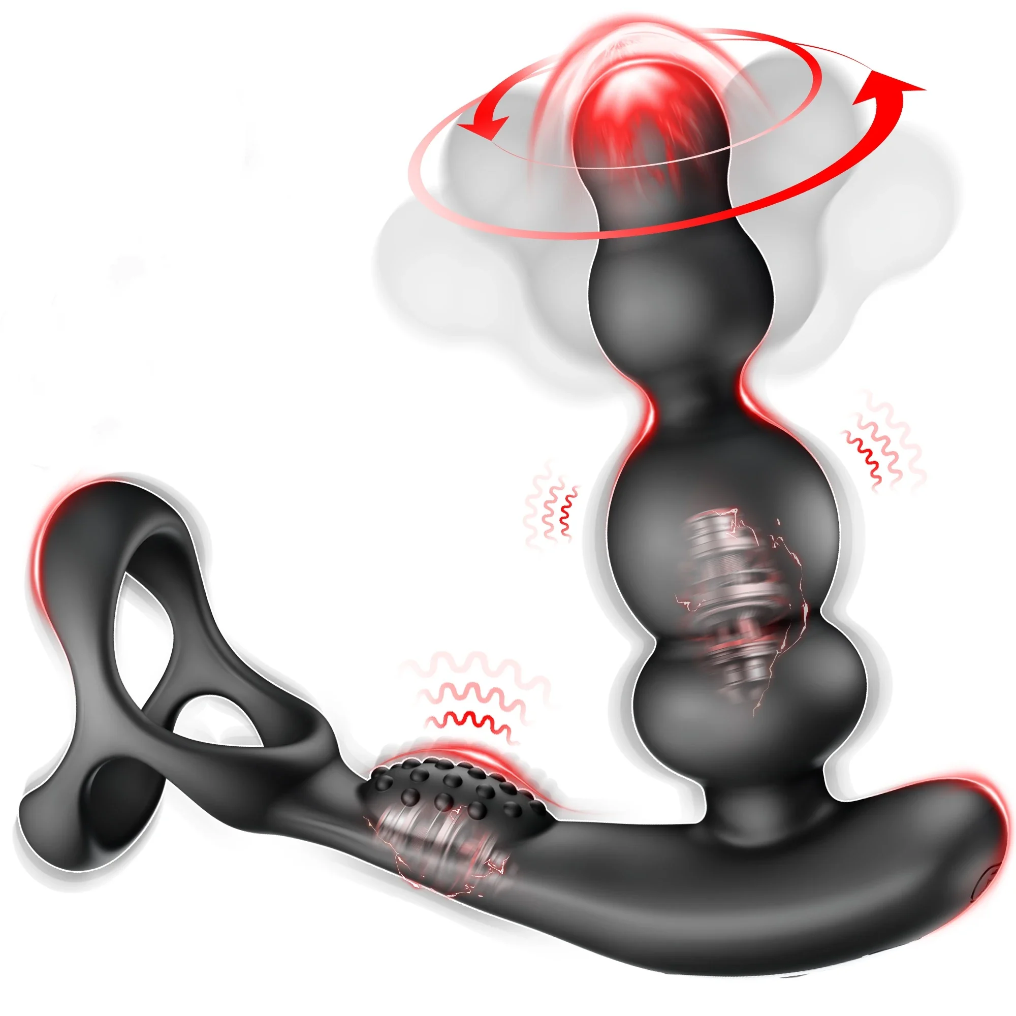 Draaiende anale kralen vibrator, foto 6