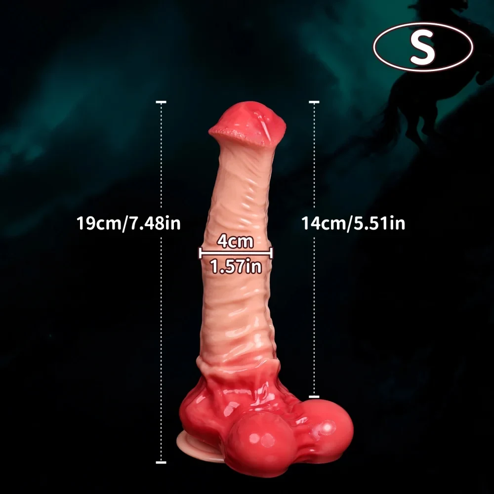 XXL paardendildo Equus Argent, Model D151 PVC · S