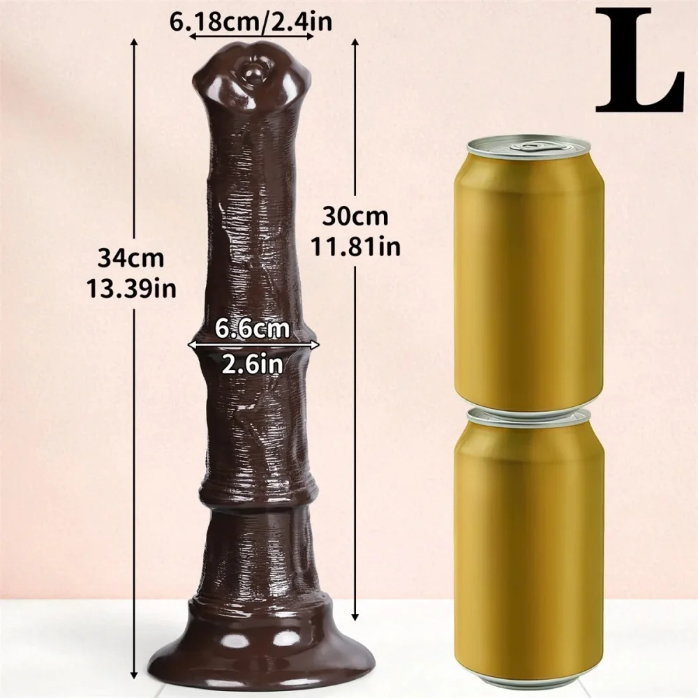 XXL paardendildo Equus Argent, Model D212 PVC · L