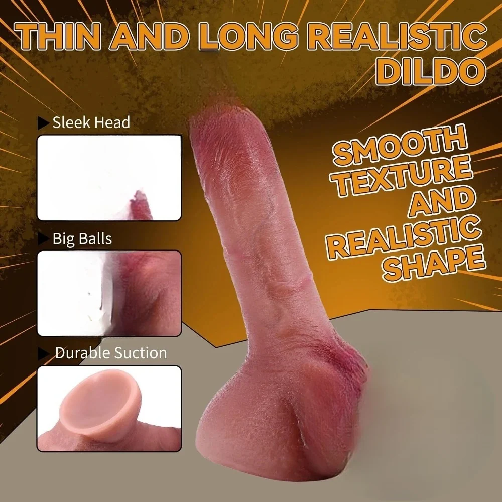 Extra grote realistische siliconen dildo, foto 3