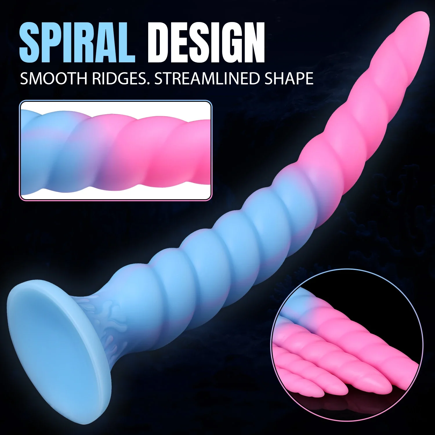 Extra lange spiraal anale dildo, foto 3