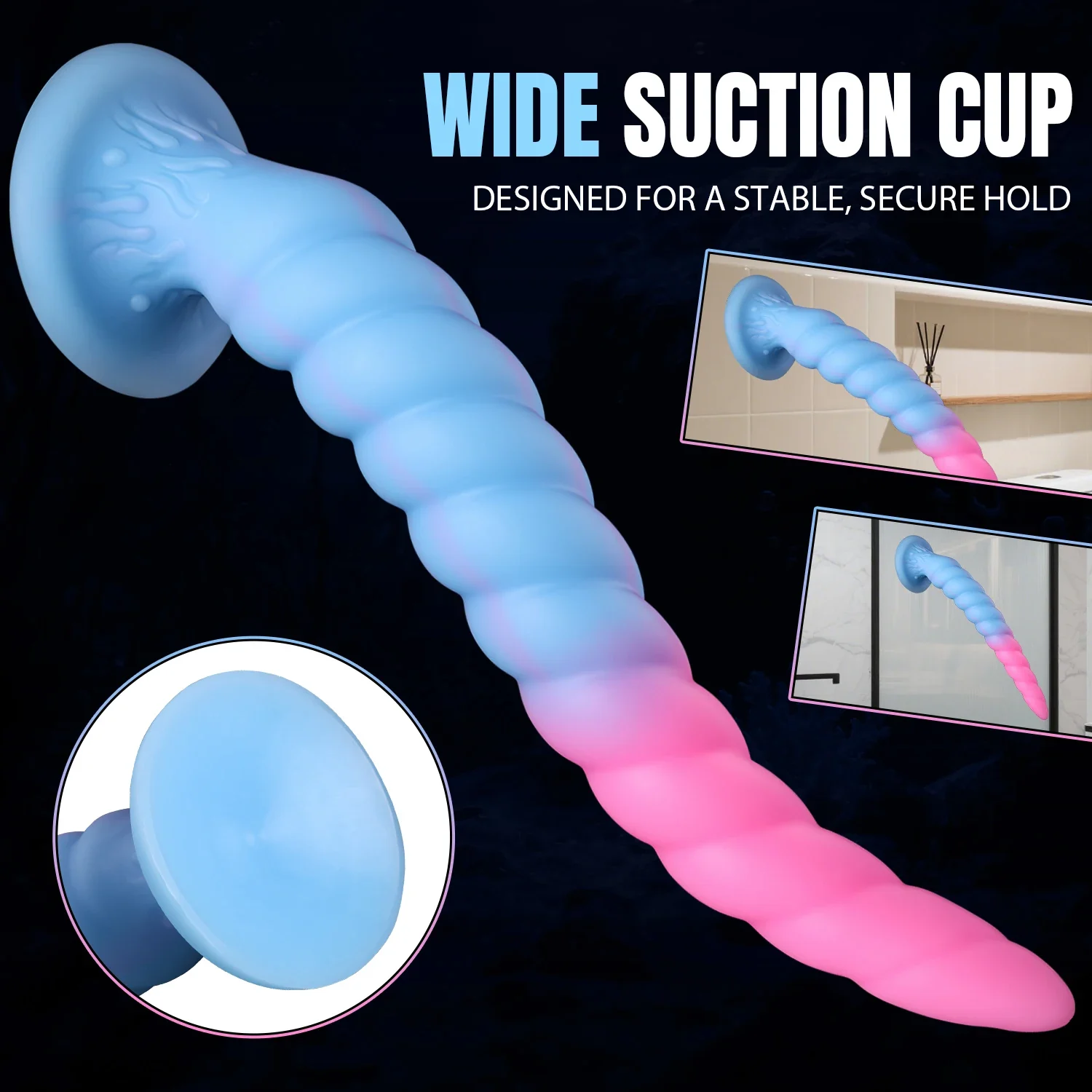 Extra lange spiraal anale dildo, foto 4