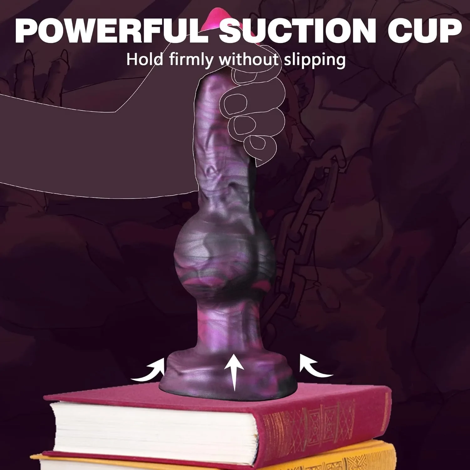 Fantasy knoop dildo 9 inch, foto 6