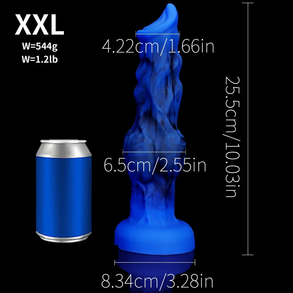 XXL fantasy dildo Fantasy Rubis, Blauw · XXL