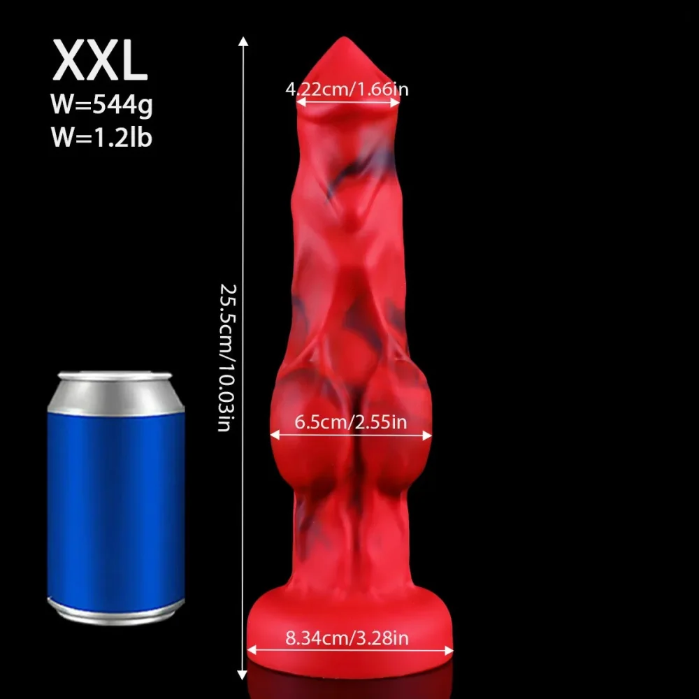 XXL fantasy dildo Fantasy Rubis, Rood · XXL