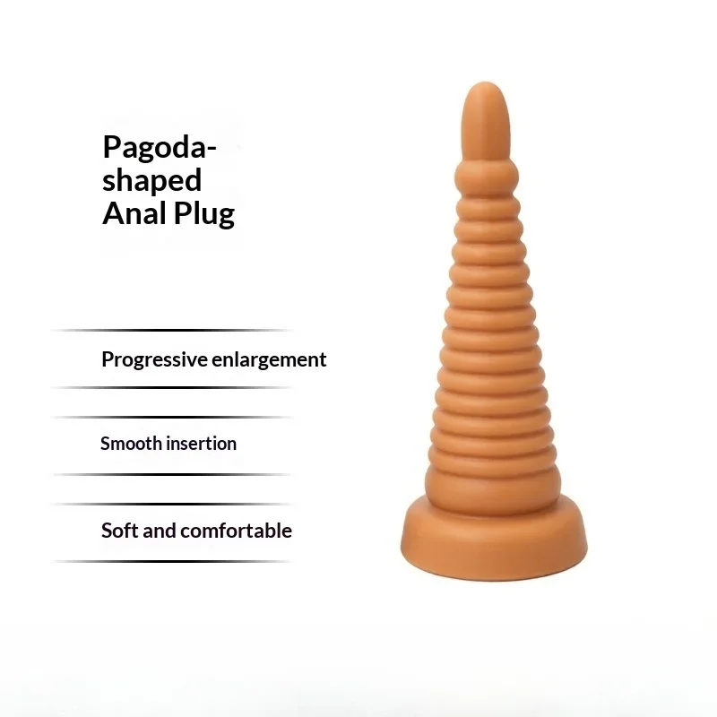 Geribbelde anale plug XL, foto 2