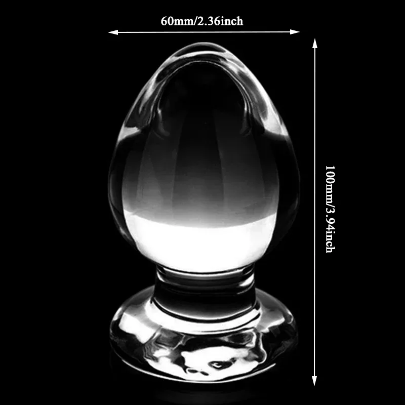 Glazen buttplug Kristal, foto 2