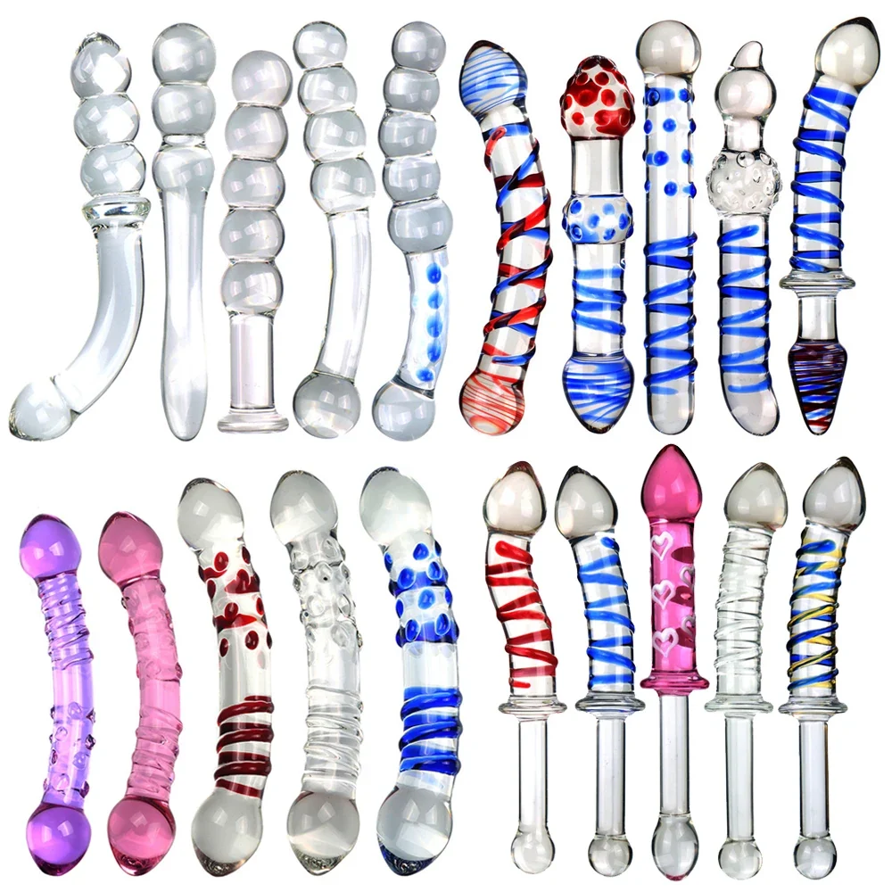 Glazen dildo realistisch, glas