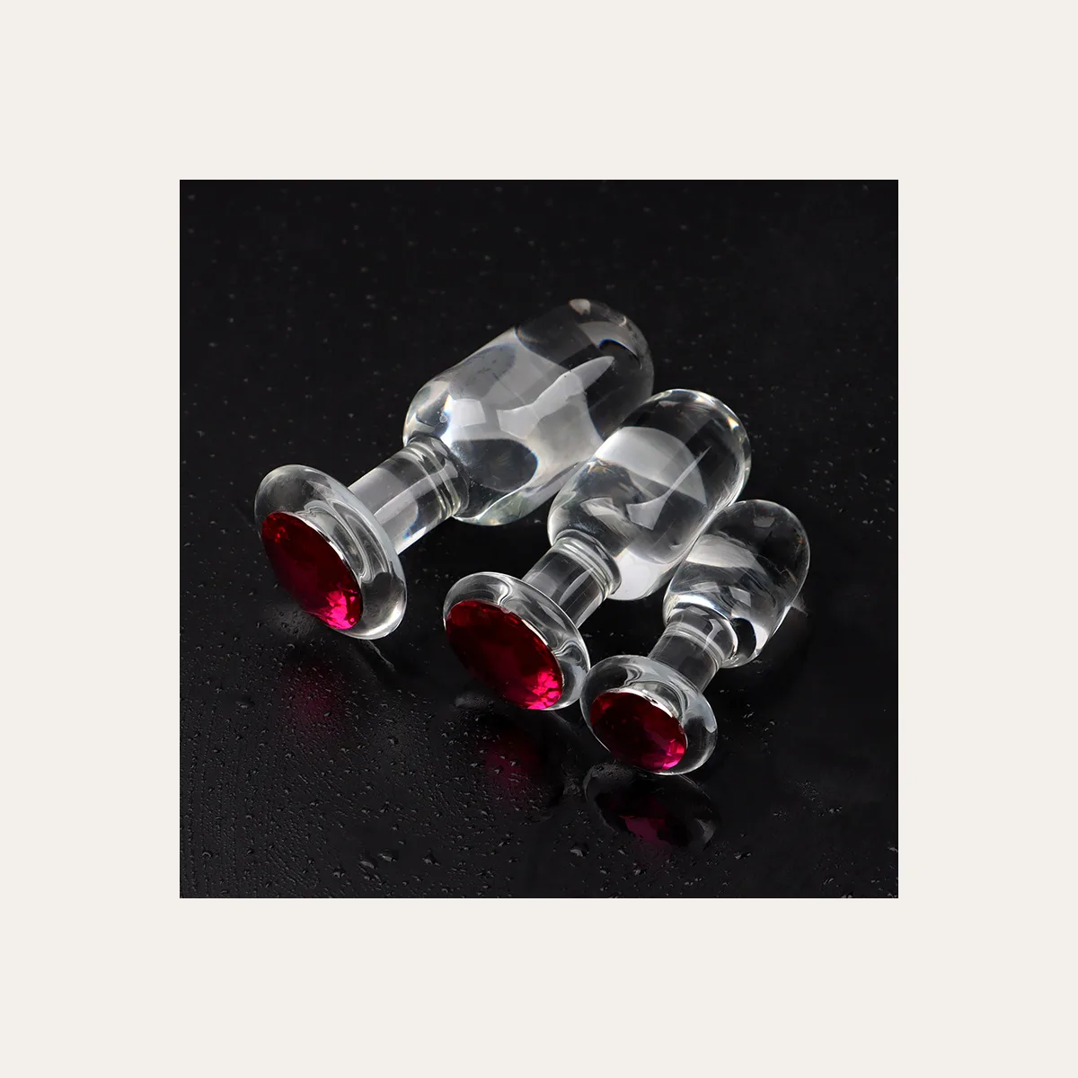 Glazen plug 6, borosilicaatglas