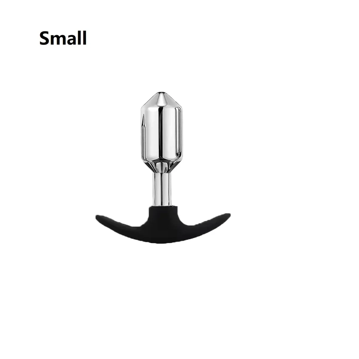 Metalen buttplug set, metaal met siliconen basis