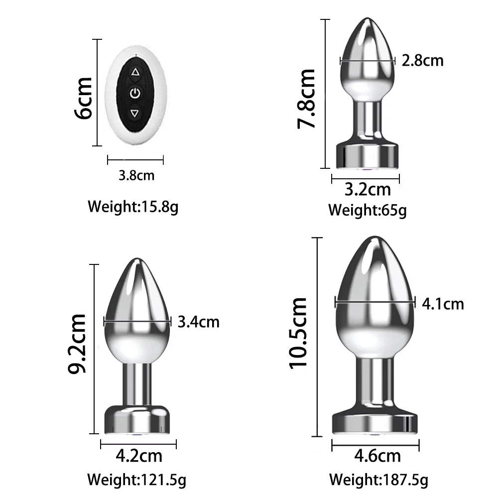 Metalen vibrerende plug set, foto 6