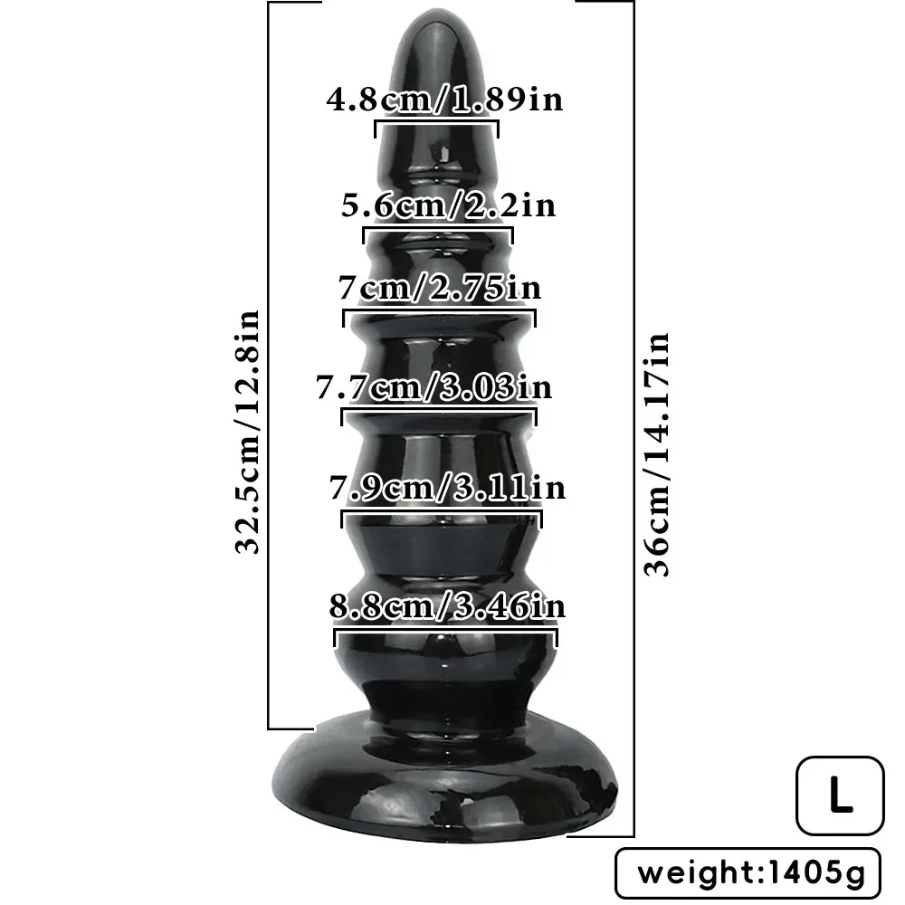 XXL buttplug Noir Collection II, Variant E · L