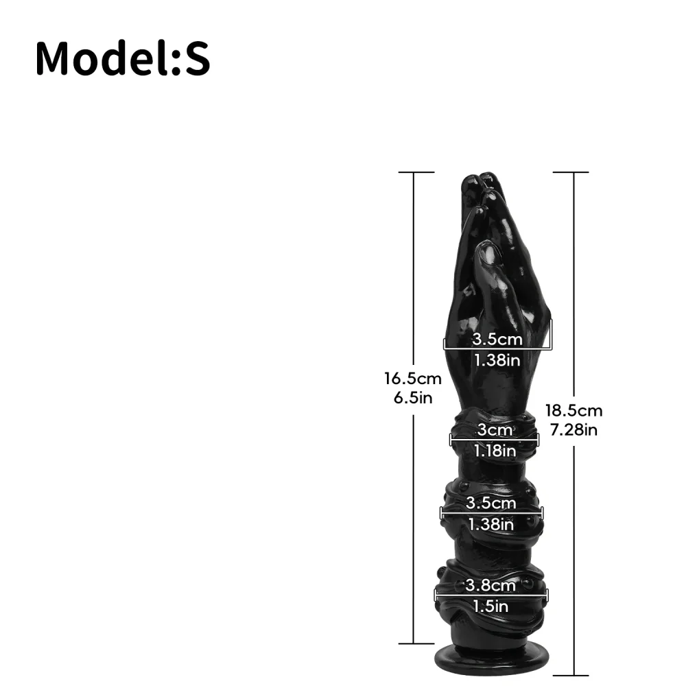 XXL buttplug Noir Perle Toren, Model A042B · S