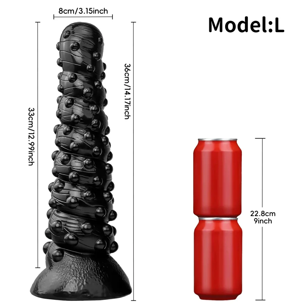 XXL buttplug Noir Perle Toren, Model A097B · L
