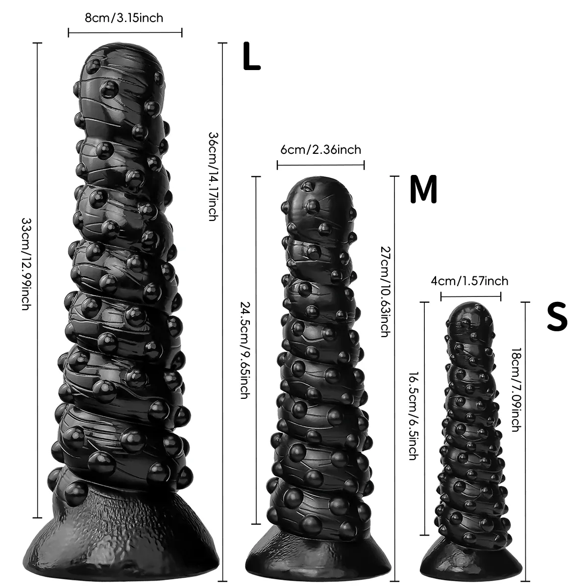 XXL buttplug Noir Perle Toren, foto 3