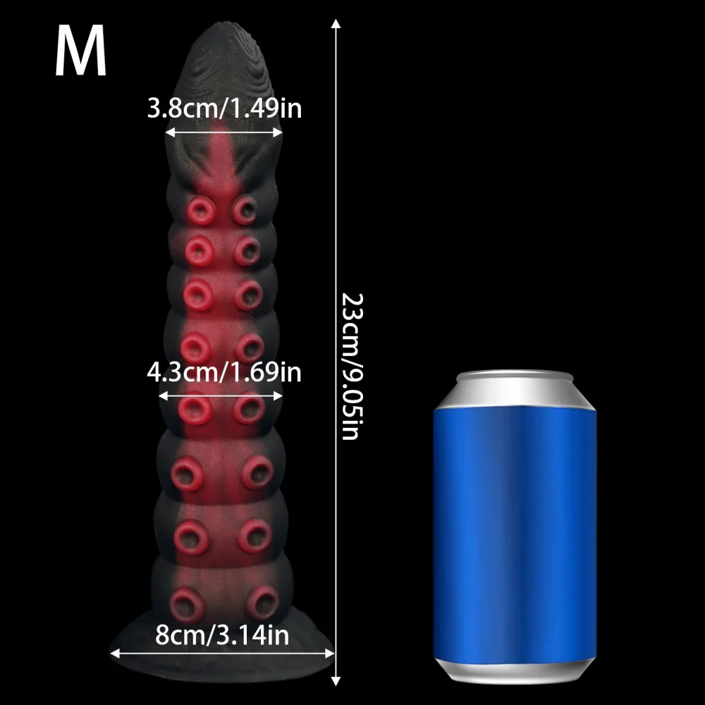 XXL fantasy buttplug Octopus Noir, Model 0149 · M