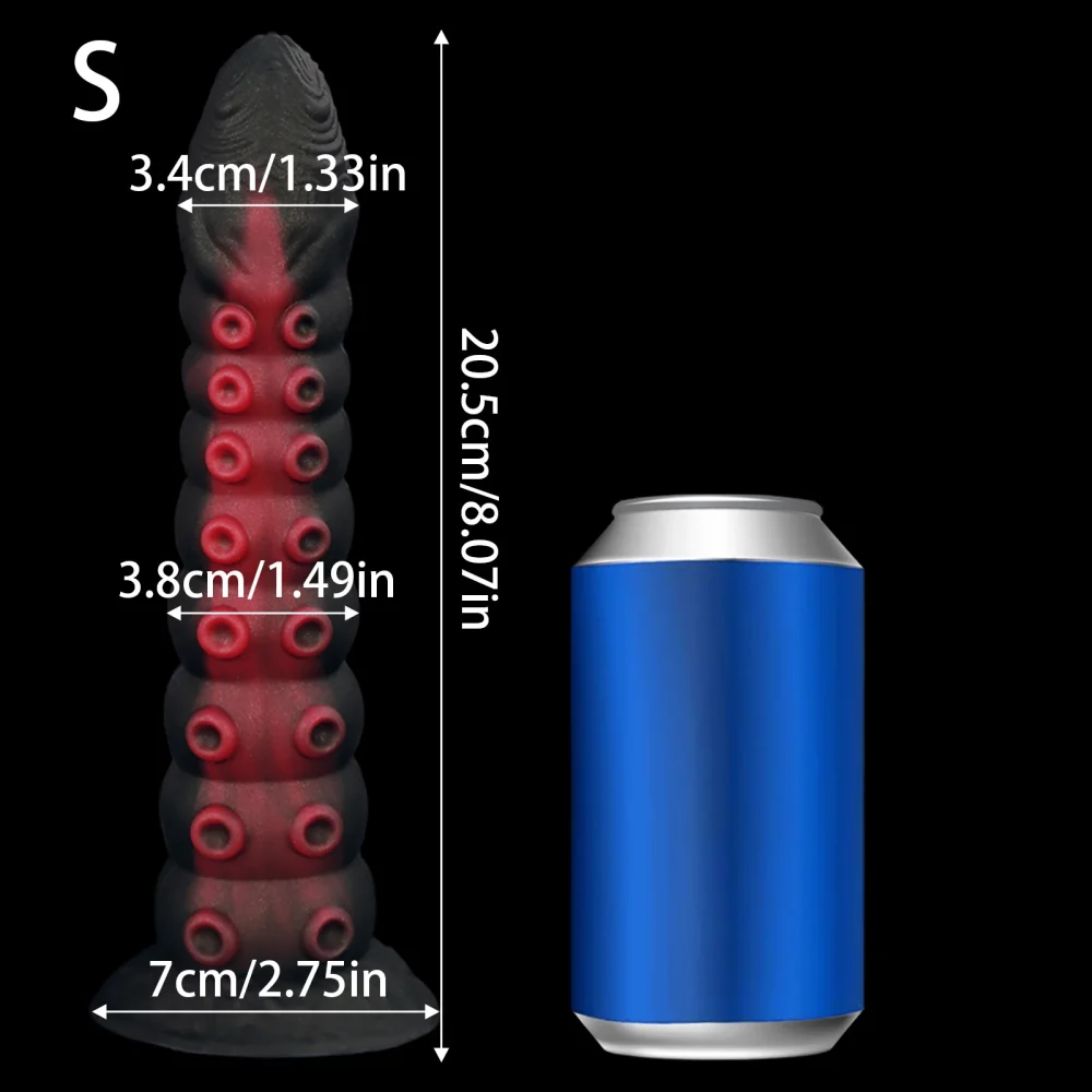XXL fantasy buttplug Octopus Noir, Model 0149 · S