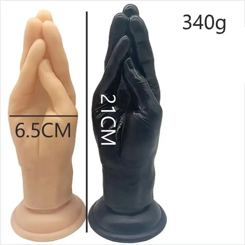 XXL fisting Open Hand, Kort Zwart