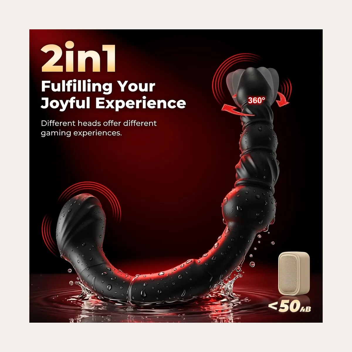 Prostaatvibrator, zacht silicone