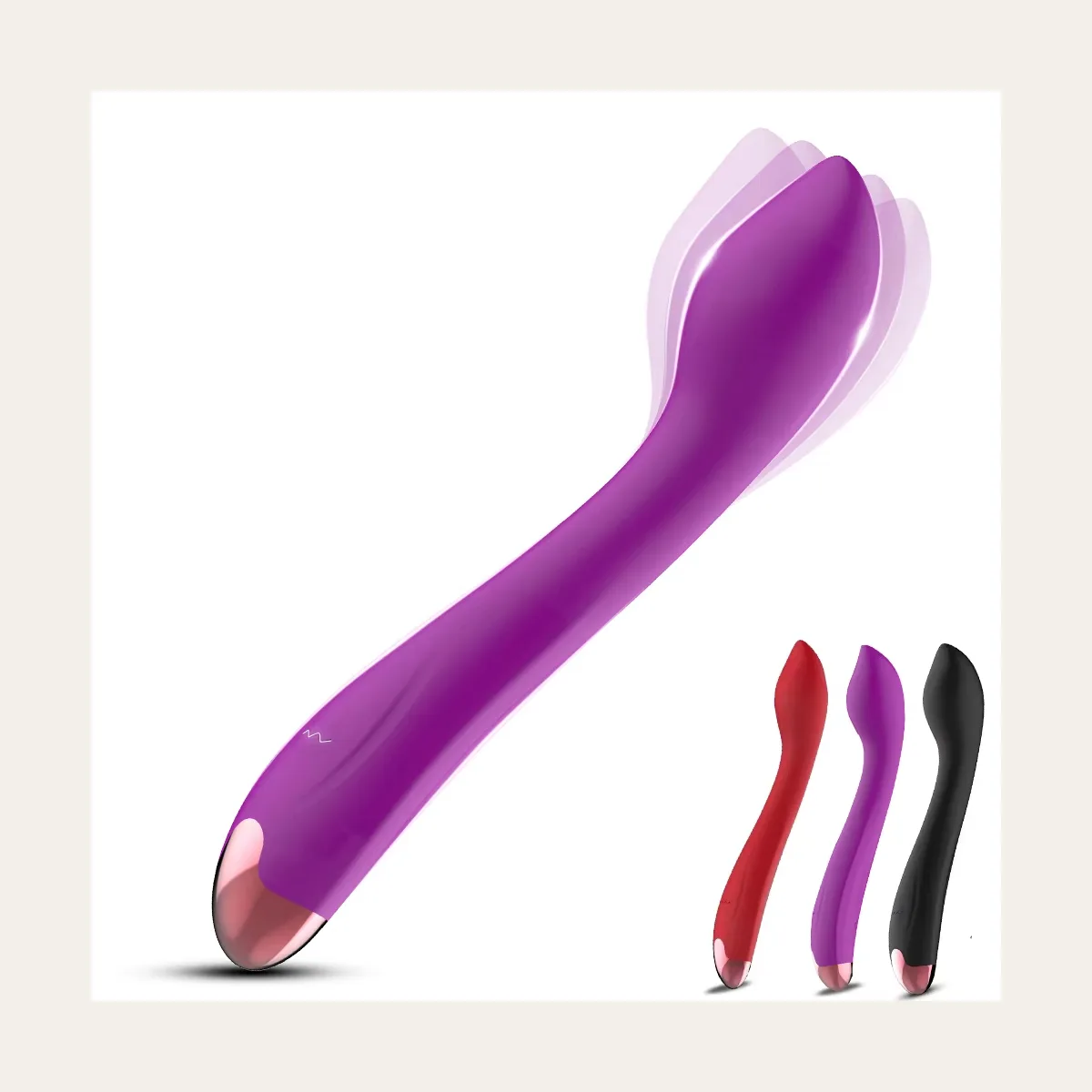Rabbit-vibrator 10, zacht silicone