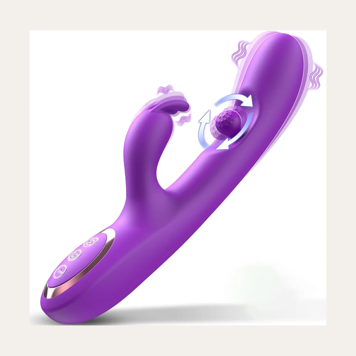 Rabbit-vibrator 11, zacht silicone