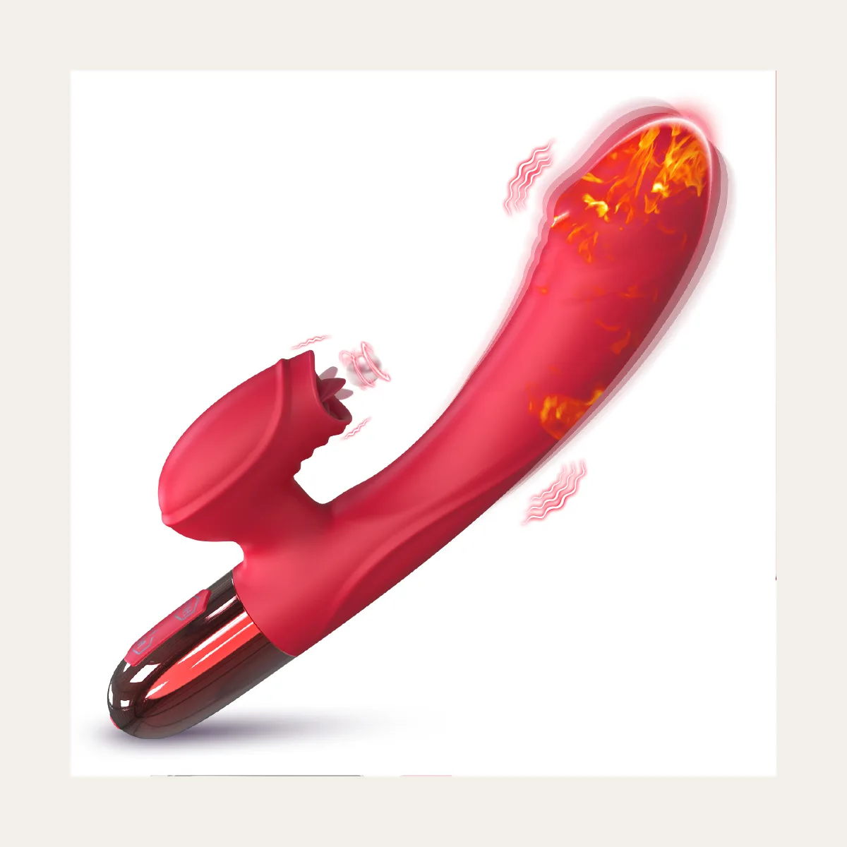Rabbit-vibrator 12, zacht silicone