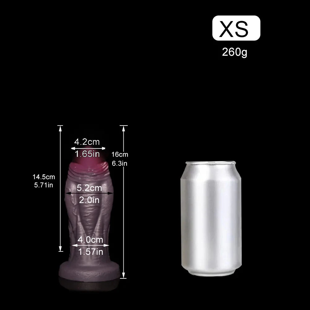 XXL Realistische Dildo Noir & Nude, Zwart · XS