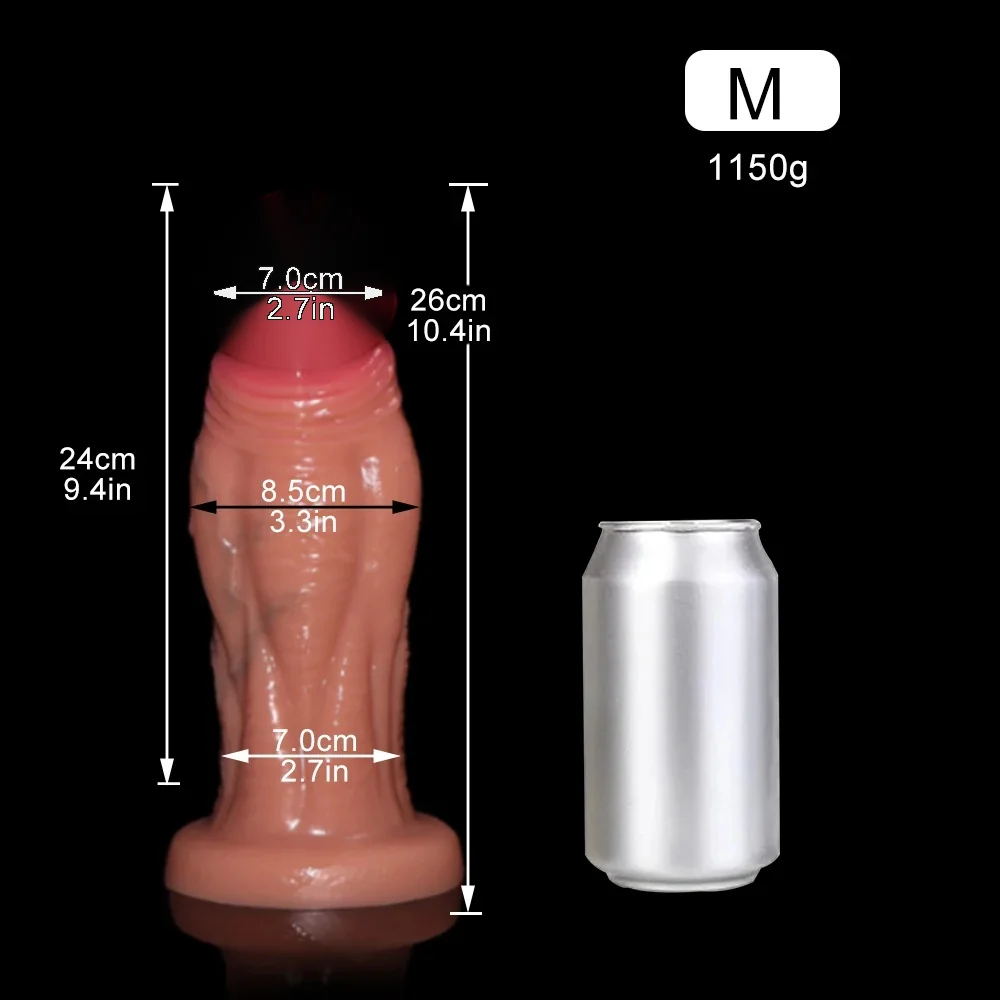 XXL Realistische Dildo Noir & Nude, M