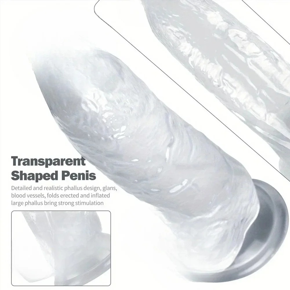 Realistische dildo met zuignap (TPE), foto 2