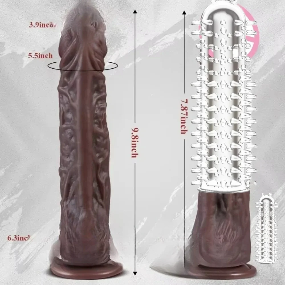 Realistische G-spot dildo met zuignap, siliconen