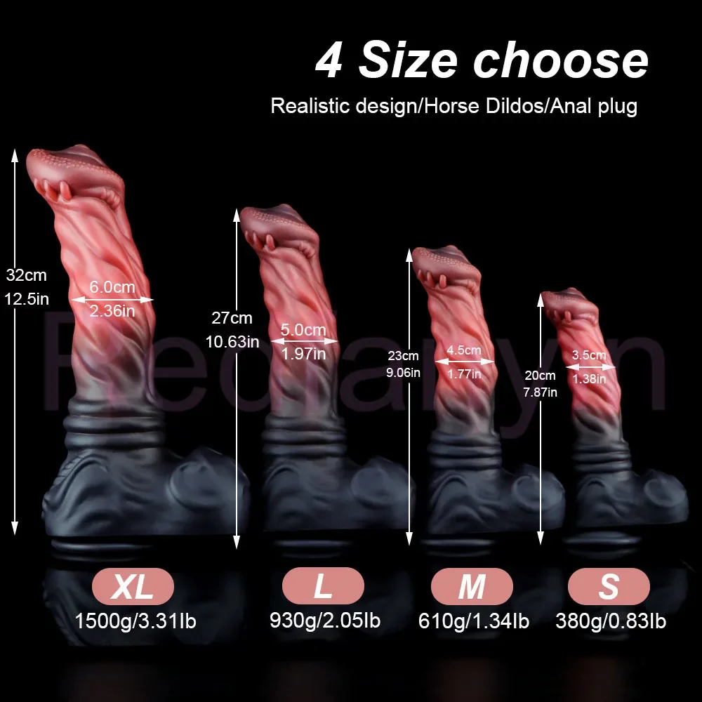 XXL Realistische paarden dildo 32cm, foto 2