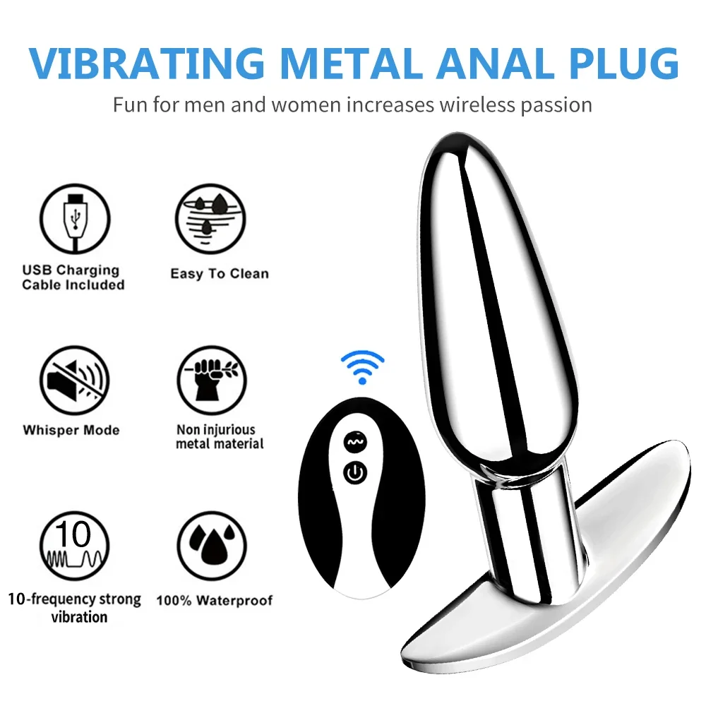 Metalen anaalplug Birdsexy Remote, foto 2