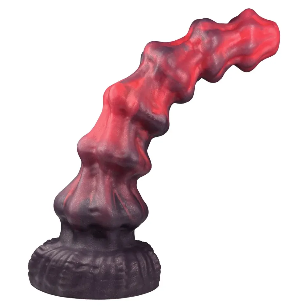 XXL fantasy dildo Spiraal Bordeaux