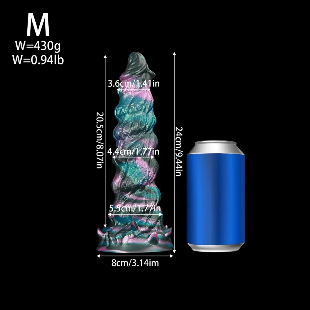 XXL fantasy dildo Spiraal Nebula, Kleur 2 · M