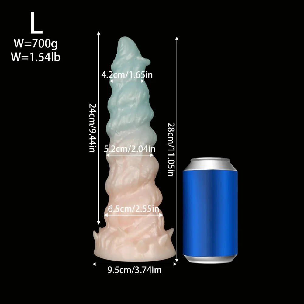 XXL fantasy dildo Spiraal Nebula, Kleur 8 · L
