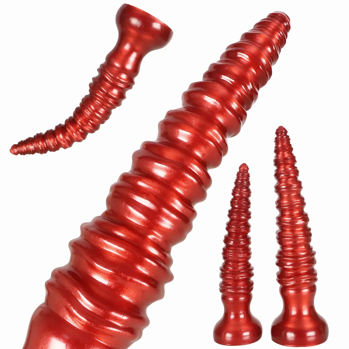 XXL buttplug Spiraal Rouge