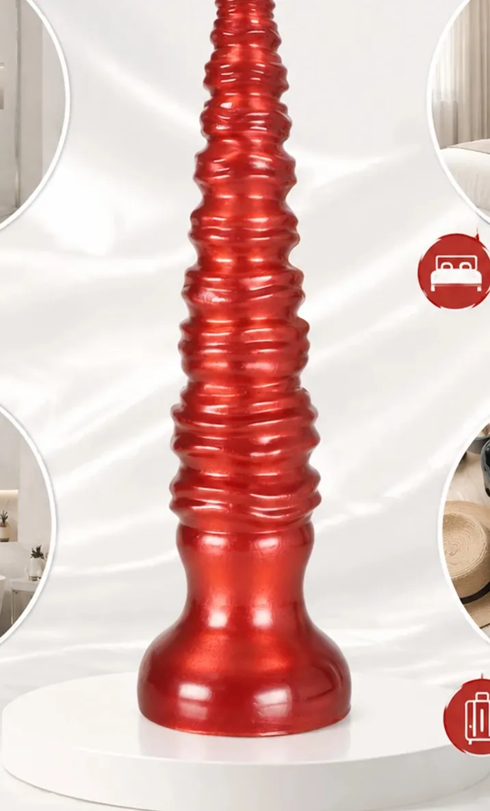 XXL buttplug Spiraal Rouge, foto 4