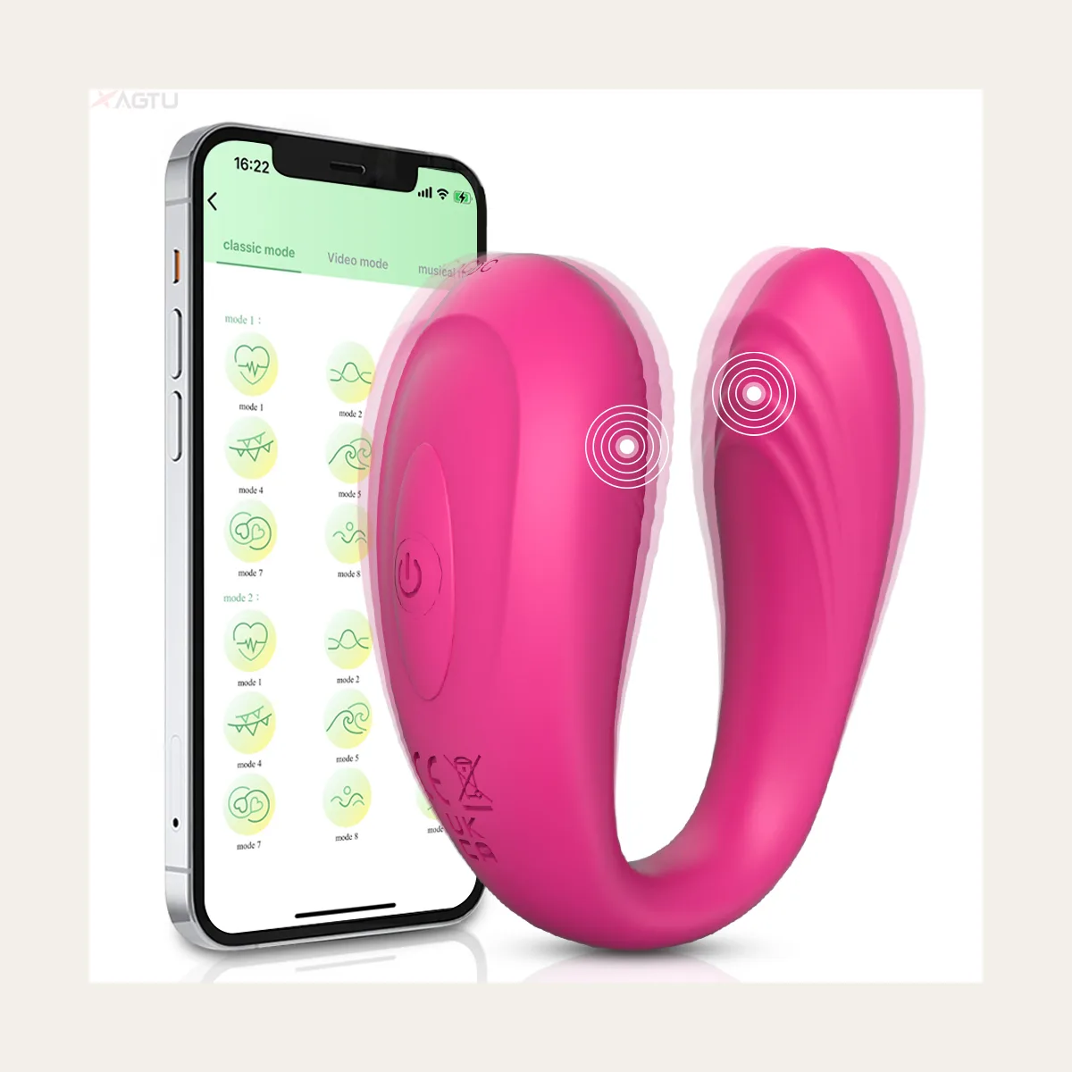 Stellen-vibrator 3, zacht silicone