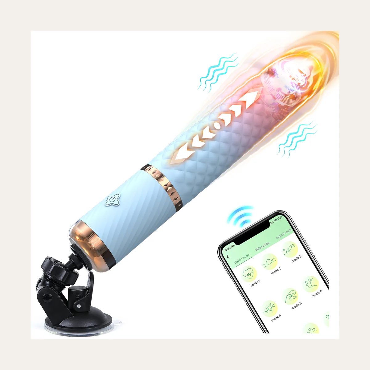 XXL fantasy dildo Stotende vibrator 10, zacht silicone