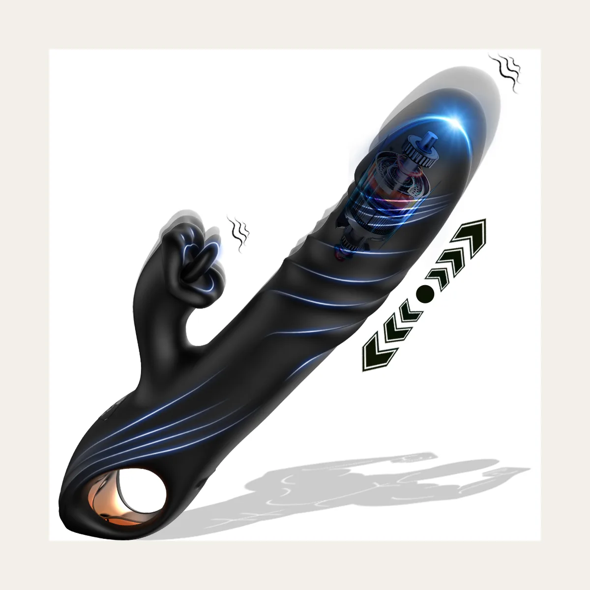 XXL fantasy dildo Stotende vibrator 8, zacht silicone