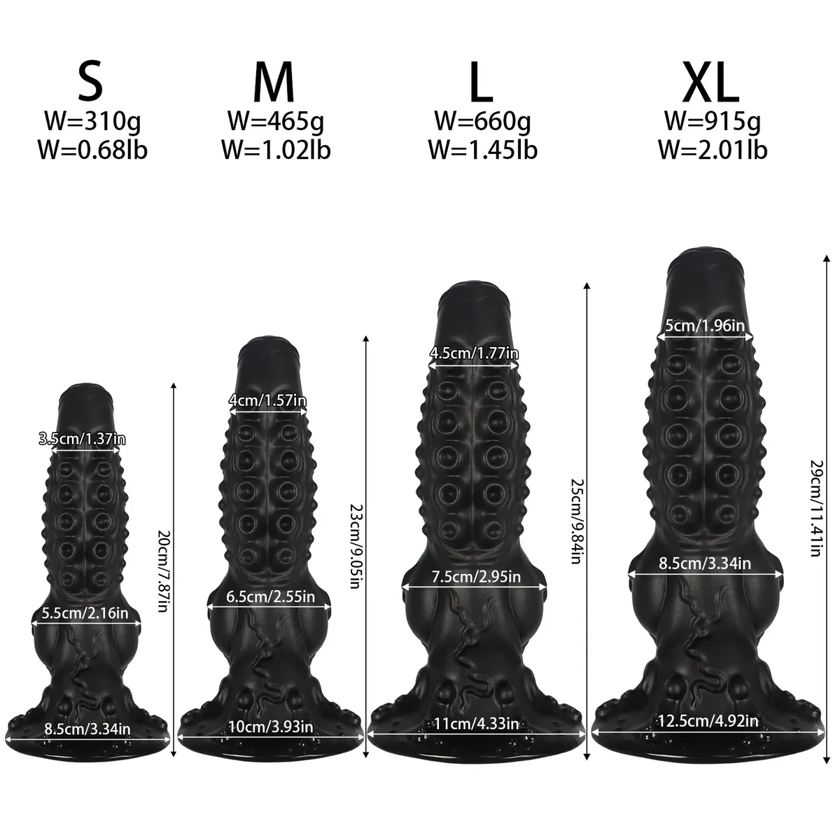 XXL fantasy dildo Tentakel Noir, foto 5