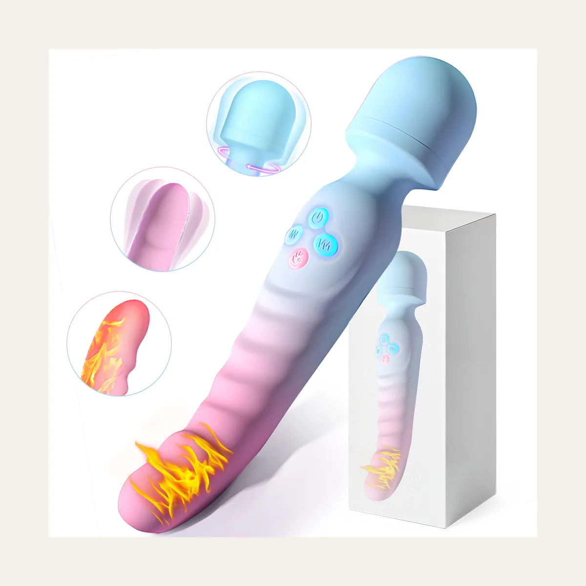 Toverstaf 8, zacht silicone