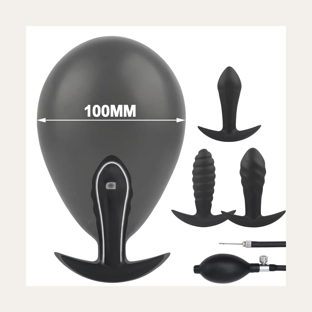 Vibrerende plug 12, zacht silicone